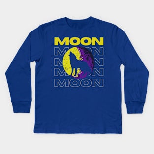 wolf moon mumma Kids Long Sleeve T-Shirt